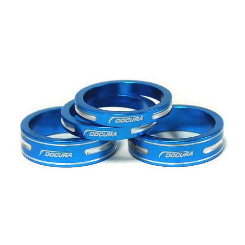DC-WH-0510 B - Podkładki AHEAD 2x5mm+2x10mm alu niebieskie