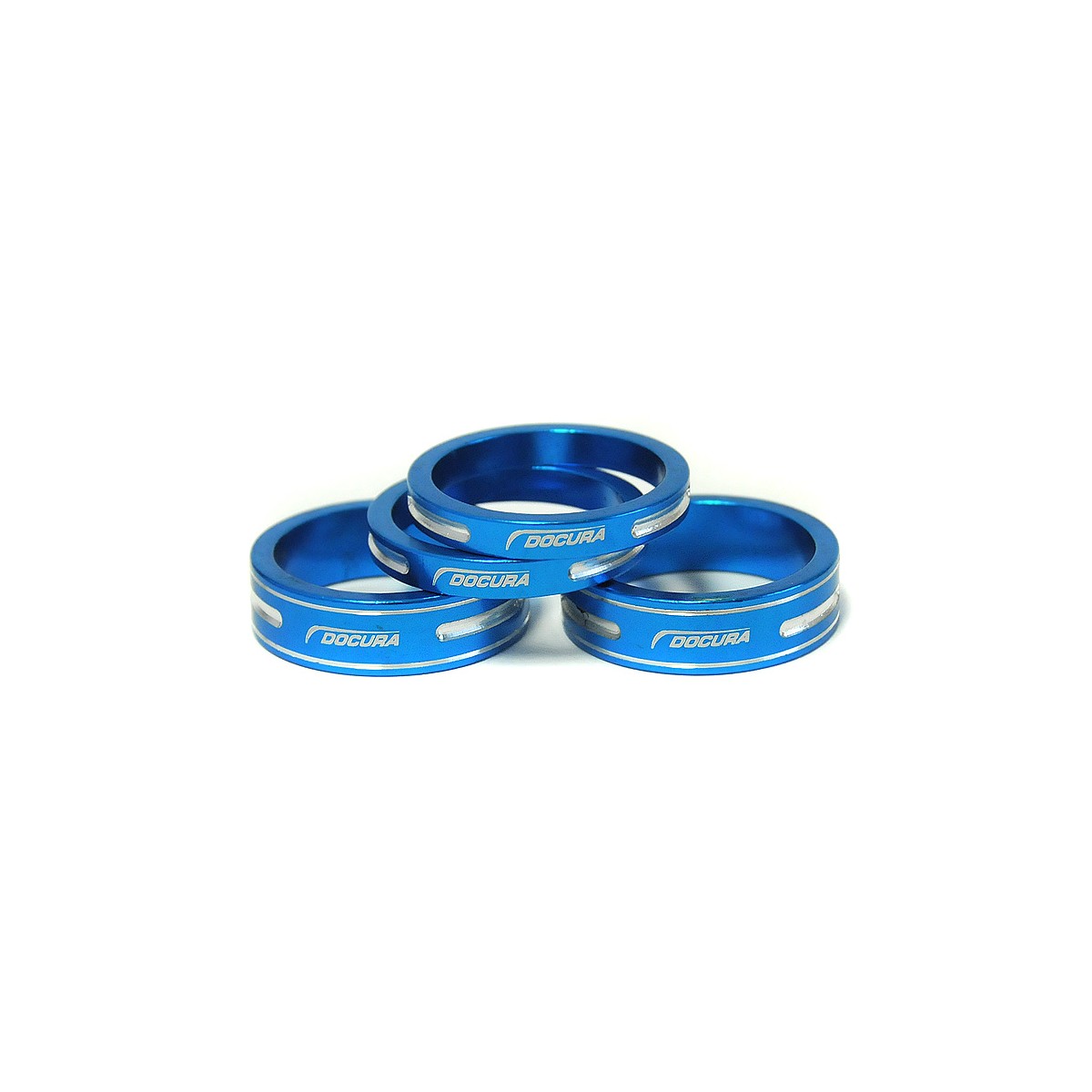DC-WH-0510 B - Podkładki AHEAD 2x5mm+2x10mm alu niebieskie