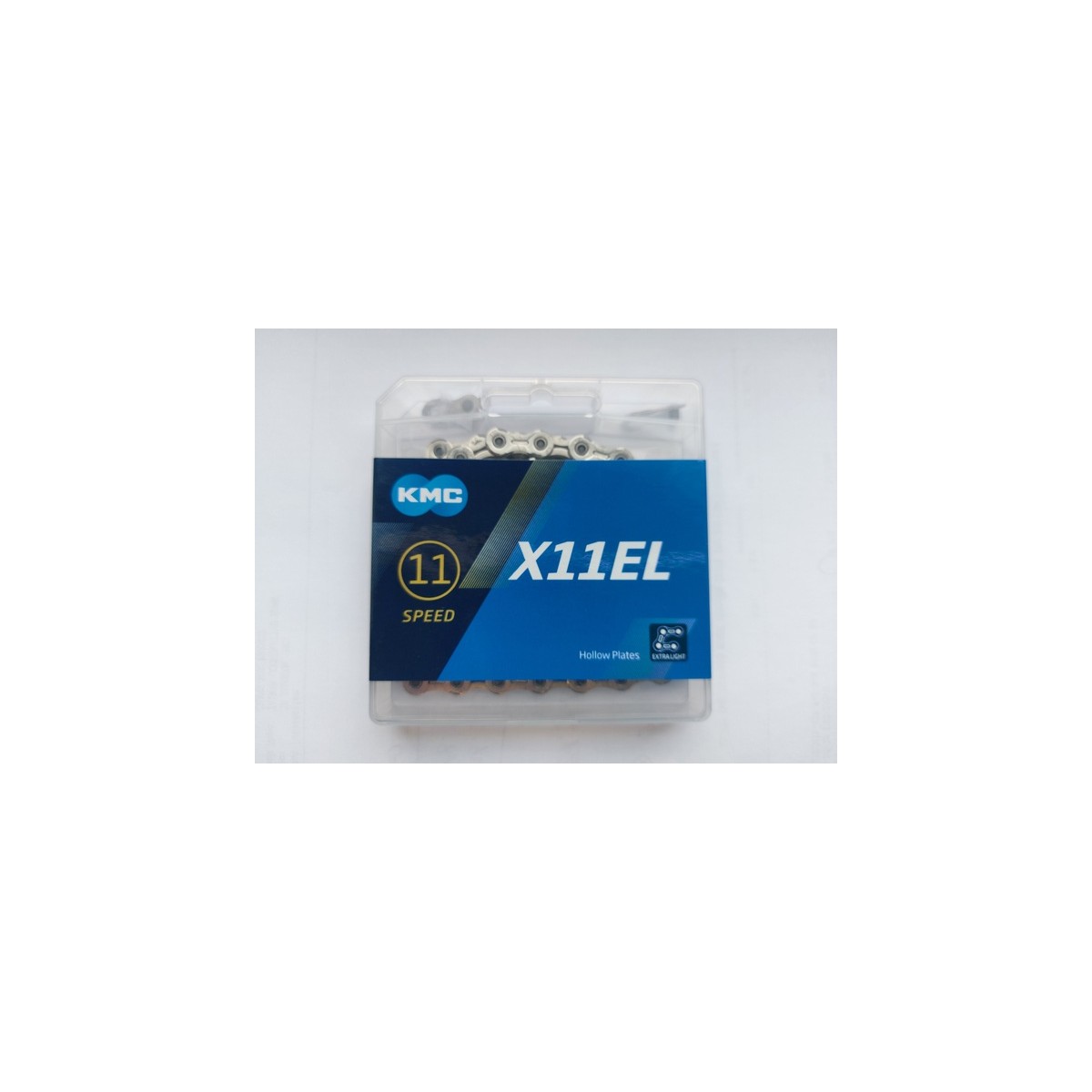 I-KMC-BX11ELN18 - Łańcuch 11rz. KMC X11 EL srebrny 118og. BOX