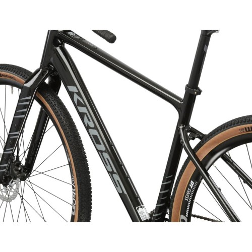 KREK6Z28X18M006670 - Rower Gravelowy Kross Esker 6.0 rama 18" (S) - GEN2 czarny połysk model 2024!