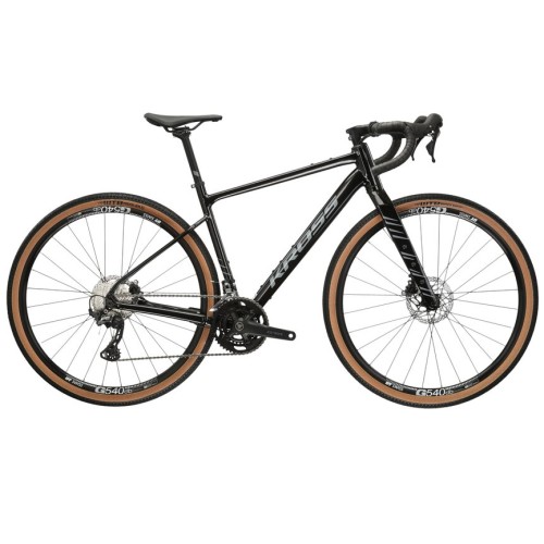 KREK6Z28X18M006670 - Rower Gravelowy Kross Esker 6.0 rama 18" (S) - GEN2 czarny połysk model 2024!