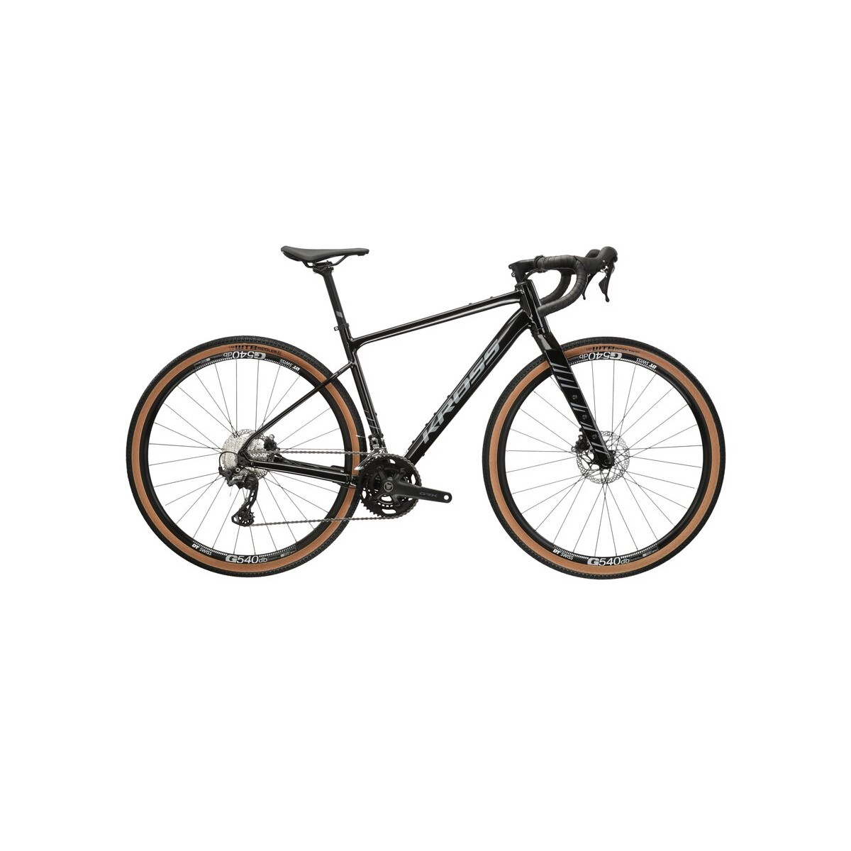 KREK6Z28X18M006670 - Rower Gravelowy Kross Esker 6.0 rama 18" (S) - GEN2 czarny połysk model 2024!