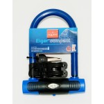 SQ 30203 - Zabezpieczenie U-lock EIGER compact 145mm,niebieski, klucz