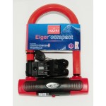 SQ 30273 - Zabezpieczenie U-lock EIGER compact 145mm,czerwony,klucz