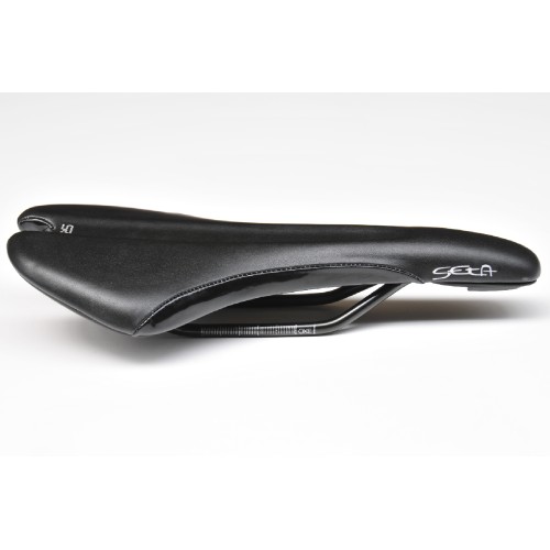 76-1086BL - Siodło Selle Royal SETA unisex, kolor czarny, uchwyt ICS