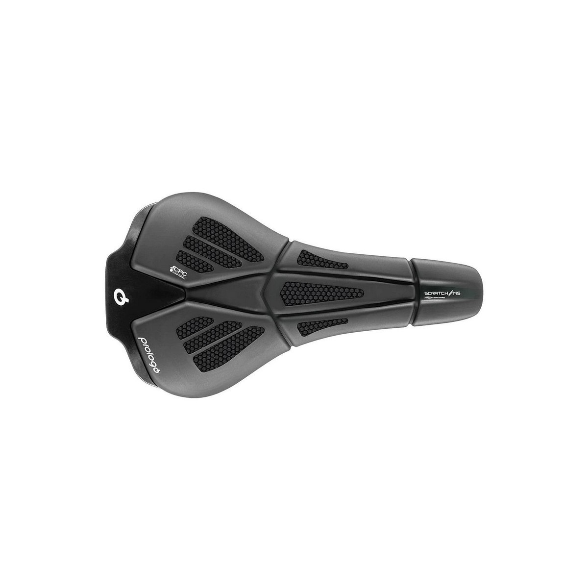 PR-SCM5TN0HBC0-AM - Siodło PROLOGO SCRATCH-M5, CPC, TIROX (pręty: lekki stop metalu, 7mm) 140x250mm, 218g,  czarne
