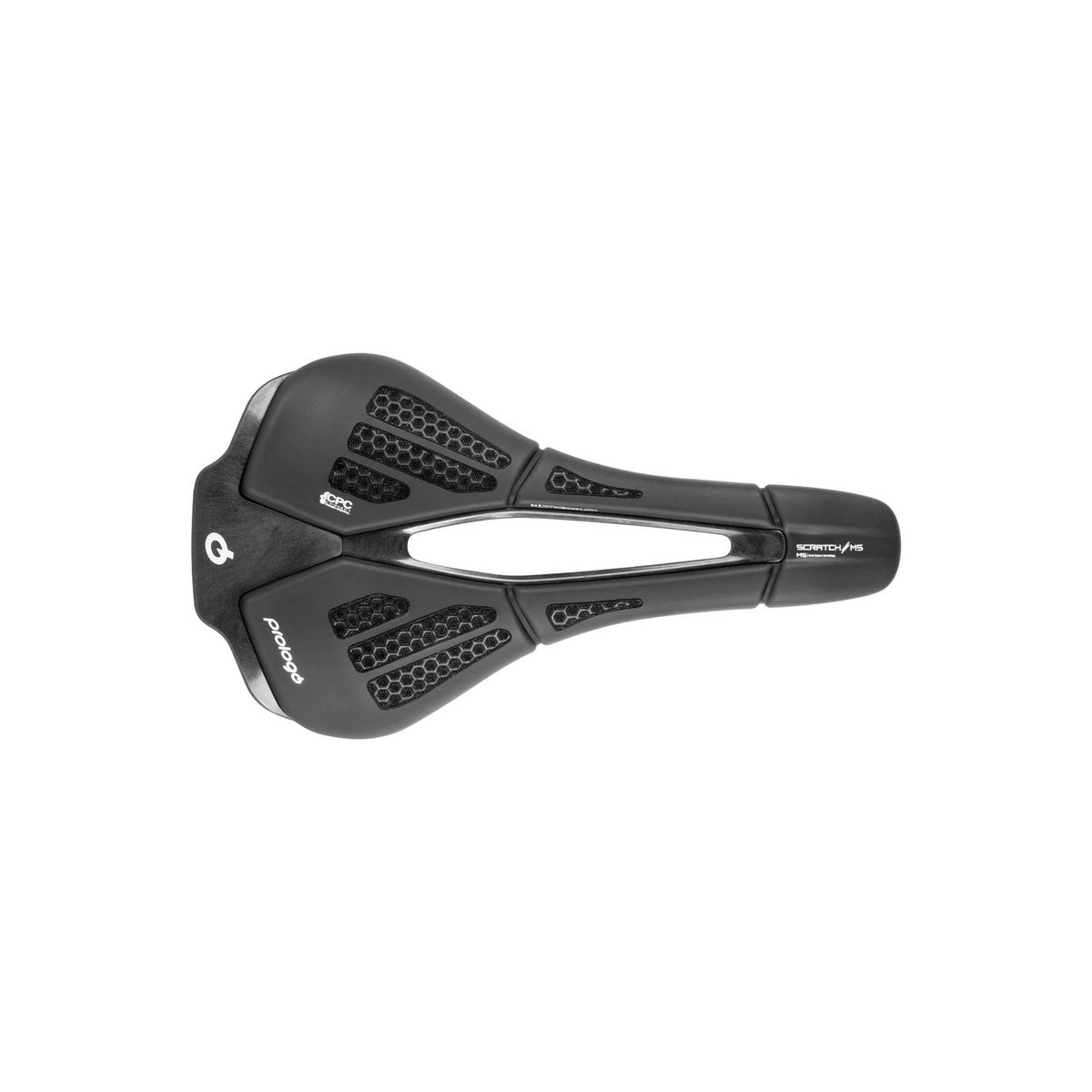 PR-SCMPNA0HBC0-AM - Siodło PROLOGO SCRATCH-M5, PAS, CPC, NACK (pręty: karbon, 7x9,3) 140x250mm, 146g,  czarne
