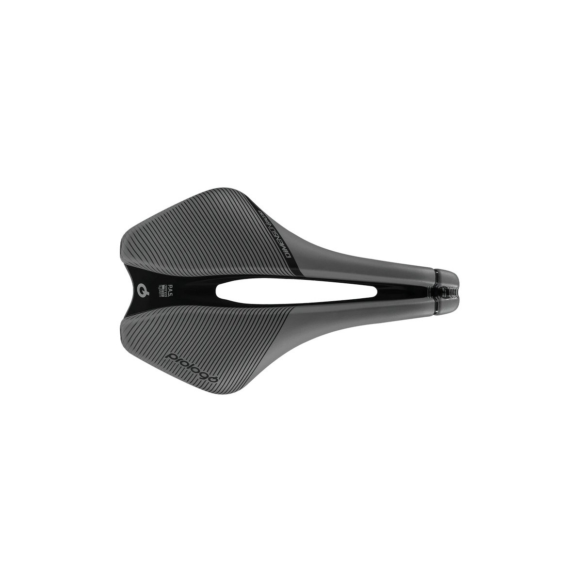 PR-DIME405AB80-AM - Siodło PROLOGO DIMENSION-SPACE, T4 (pręty: CR-MO, 7mm) 153x245mm, 230g,  szaro-czarne