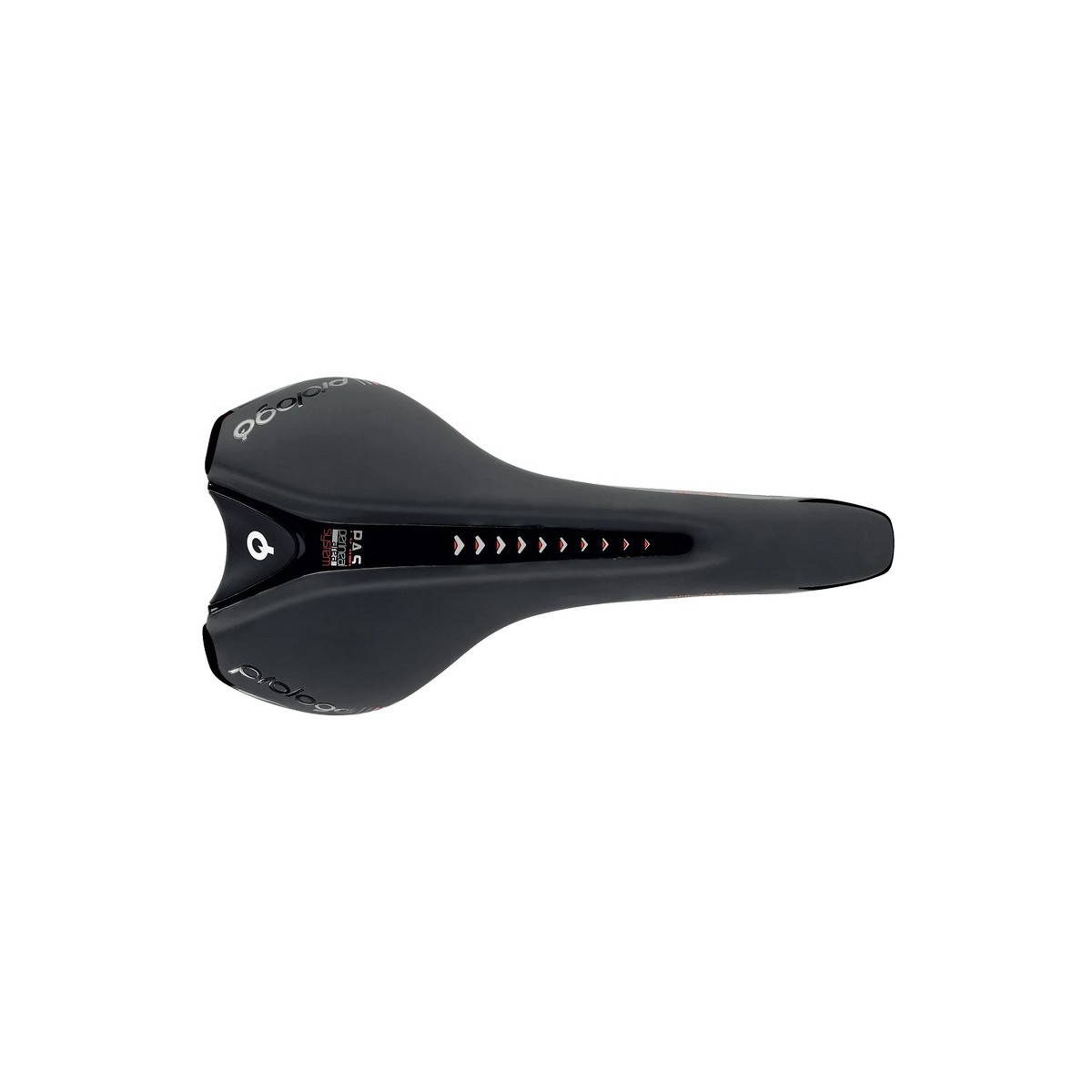 PR-NAEPTN1HB70-AM - Siodło PROLOGO NAGO-EVO, PAS, TIROX (pręty: lekki stop metalu, 7mm) 141x275mm, 221g,  czarne