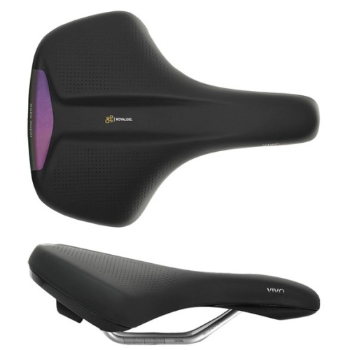 76-84F2DR0A08X14 - Siodło Selle Royal VIVO Relaxed, unisex, żel