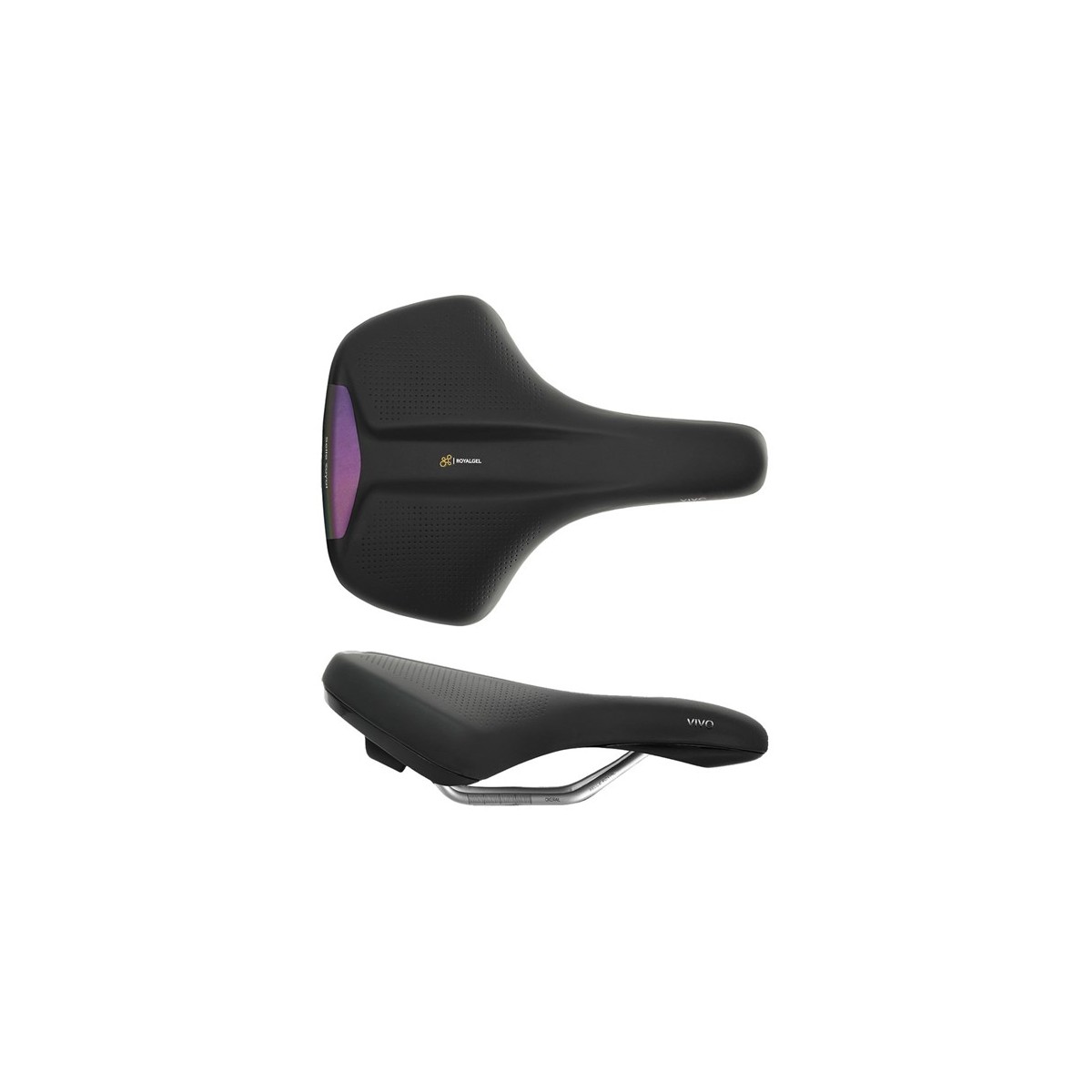 76-84F2DR0A08X14 - Siodło Selle Royal VIVO Relaxed, unisex, żel