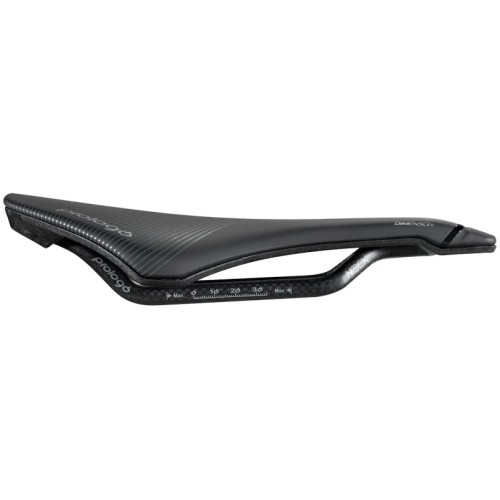 PR-DIMENA3HB80-AM - Siodło PROLOGO DIMENSION, NACK (pręty: karbon, 7x9,3) 143x245mm, 155g,  czarne