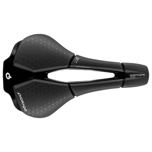 PR-SCMPTN7HB21-AM - Siodło PROLOGO SCRATCH-M5, SPACE, TIROX (pręty: lekki stop metalu, 7mm) 147x250mm, 213g,  czarne