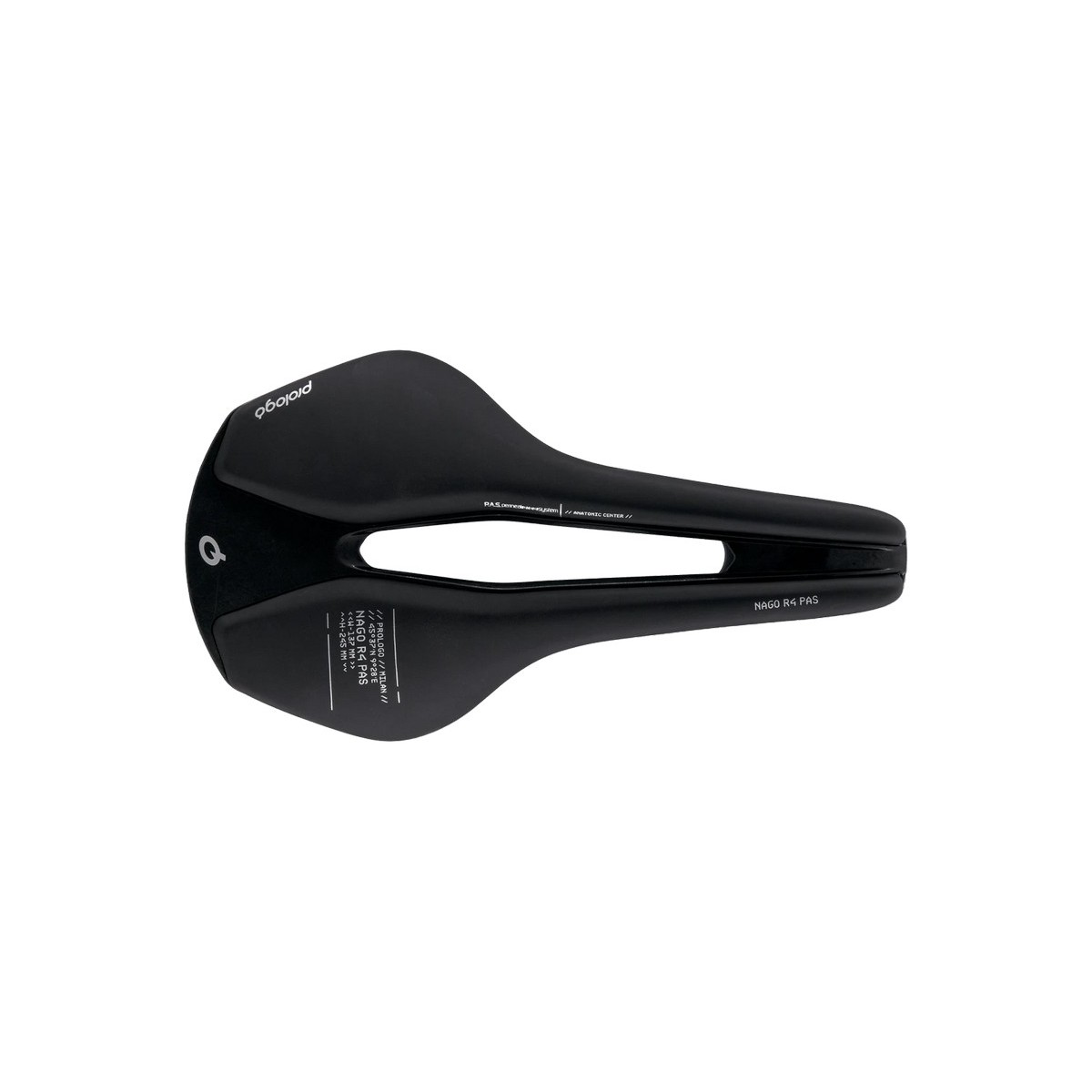 PR-NAP4TN3HB23-AM - Siodło PROLOGO NAGO R4, PAS, TIROX (pręty: lekki stop metalu, 7mm) 137x245mm, 196g,  czarne
