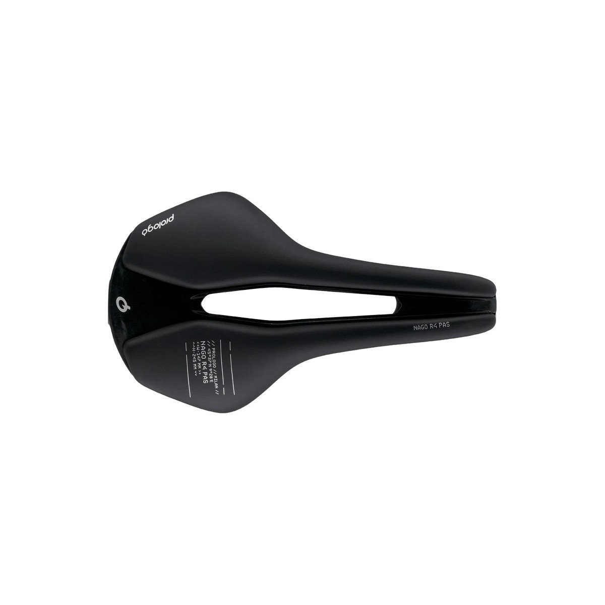 PR-NAP4TN4HB23-AM - Siodło PROLOGO NAGO R4, PAS, TIROX (pręty:  lekki stop metalu, 7mm) 147x245mm, 209g,  czarne