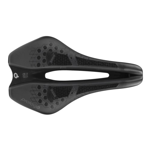 PR-DITRTN3HBC0-AM - Siodło PROLOGO DIMENSION-TRI, CPC, TIROX (pręty: lekki stop metalu, 7mm) 143x245mm, 229 g,  czarne