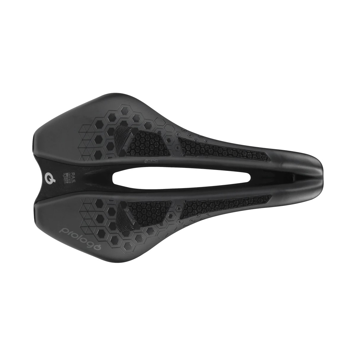 PR-DITRTN3HBC0-AM - Siodło PROLOGO DIMENSION-TRI, CPC, TIROX (pręty: lekki stop metalu, 7mm) 143x245mm, 229 g,  czarne