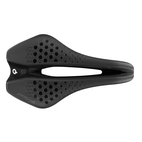 PR-DITRTN3HB20-AM - Siodło PROLOGO DIMENSION-TRI, TIROX (pręty: lekki stop metalu, 7mm) 143x 245mm, 225g,  czarne