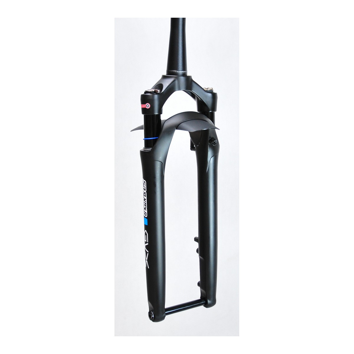 SF21-GVX-S-LOR-M-T-Q15 - GVX LOR 28"skok 50mm TAPERED 25cm AIR blok.na goleni, reg.odbicia, dysk, oś15x100mm, mat