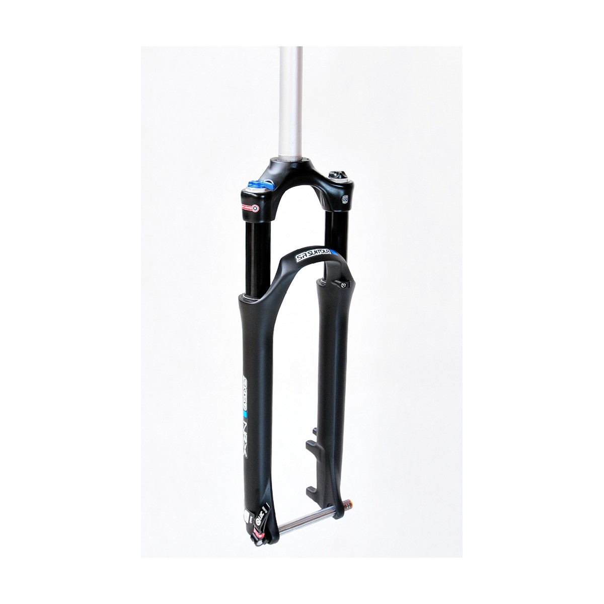 SF18-NRX-E-LOR-M-15QLC - NRX E-LOR 28"skok 75mm, 1-1/8" 25cm AHEAD AIR dysk, blok.na goleni, reg.odbicia, oś 15x100mm, mat
