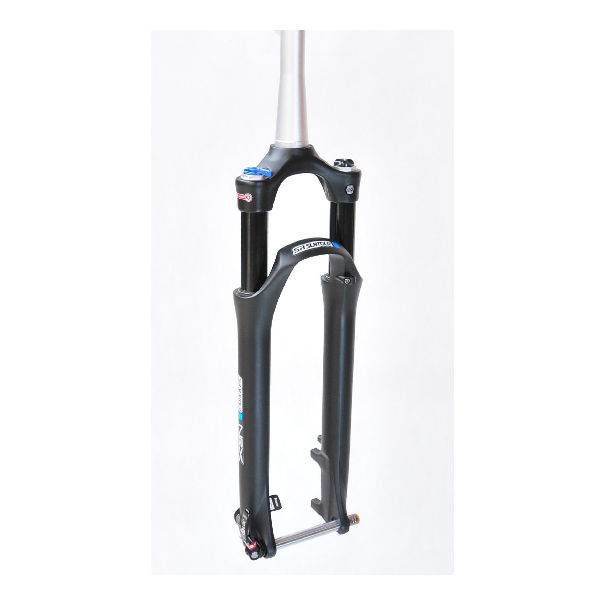 SF18-NRX-E-LOR-M-T-15QLC - NRX E-LOR 28"skok 75mm, TAPERED 25cm, dysk AIR blok.na goleni, reg.odbicia, oś 15x100mm