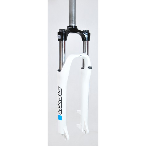 SF8-XCE6-D-W - XCE 26" skok 100mm 1-1/8" 25cm AHEAD, dysk, sprężyna, biały