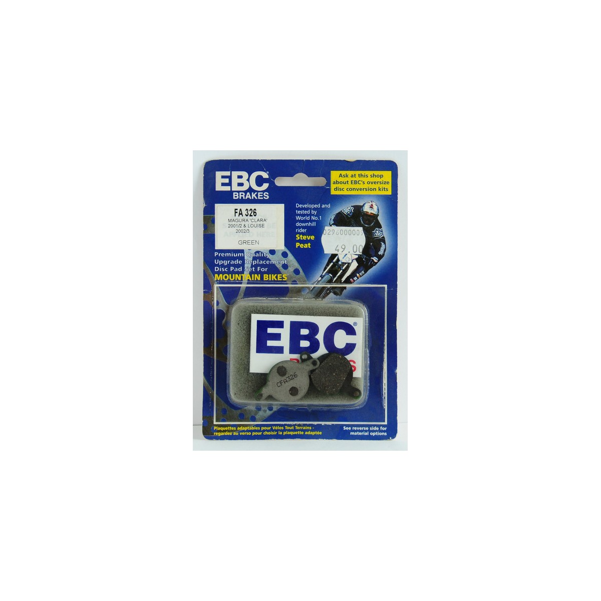 0296-09 - Okładziny hamulcowe EBC CFA 326 zielone