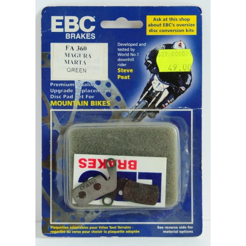 0296-28 - Okładziny hamulcowe EBC CFA360 zielone