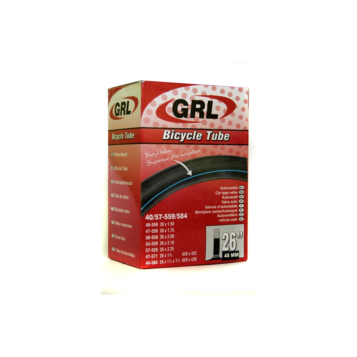 GRL D013 - Dętka GRL 622-18/25 48mm