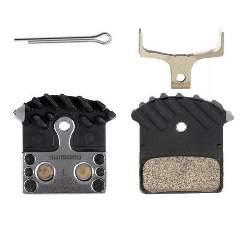 8LW98030 - Okładziny hamulca tarczowego Shimano J04C metal/radiator box 