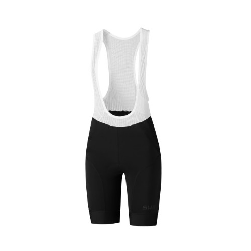 CWPAPSSS31WL0115 - Spodenki rowerowe Shimano Sumire Bib Shorts na szelkachi czarno-białe r.M