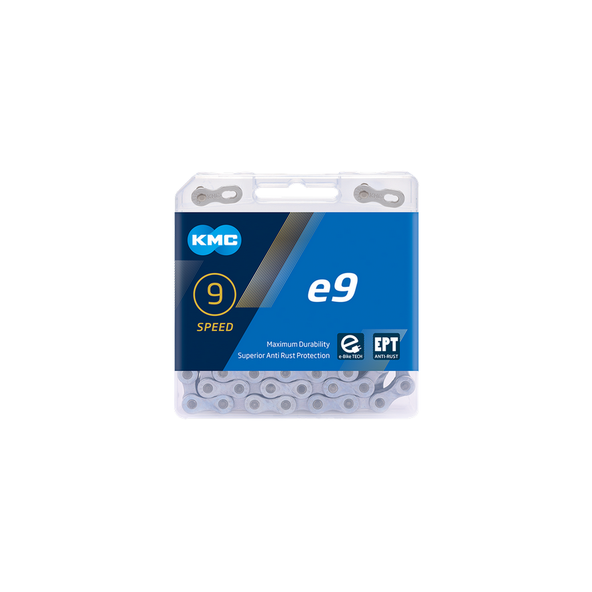 I-KMC-BE09TEP36 - Łańcuch 9rz. KMC E9 EPT (do row. ELEKTRYCZNEGO) 136og. BOX