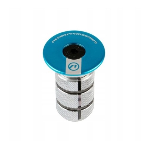 ac-900 niebieska - Gwiazdka do carbonu -  Expander -ACCENT niebieska anoda  1,1/8" dł 4cm