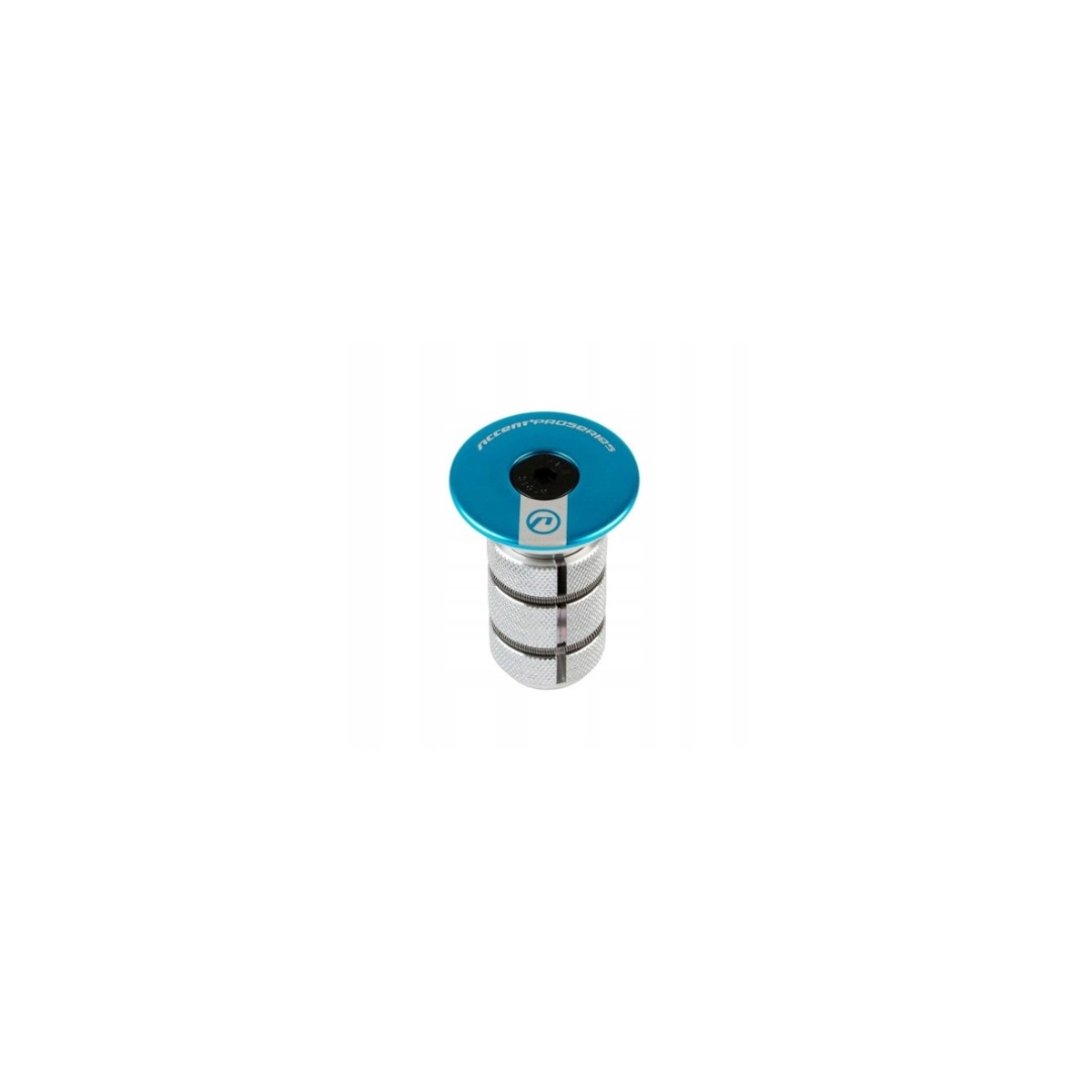 ac-900 niebieska - Gwiazdka do carbonu -  Expander -ACCENT niebieska anoda  1,1/8" dł 4cm