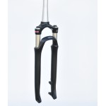 SF24-NCX-DLO-E-A-M-T - Amortyzator NCX 28" DLO skok 75mm AHEAD TAPER 25cm, powietrze, blok. na goleni, oś 9mm, dysk, czarny mat