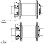 SF8-RUX7+38-R2C2-M-T - RUX 27,5"R2C2 PCS BOOST skok 200 TAPERED 27cm AIR  reg. odbicia x 2, kompresji x 2, oś20x110