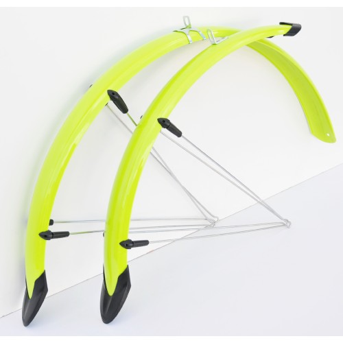 PRO EUR064 - Błotniki 26" 58mm limonka ,chlapacz + nos