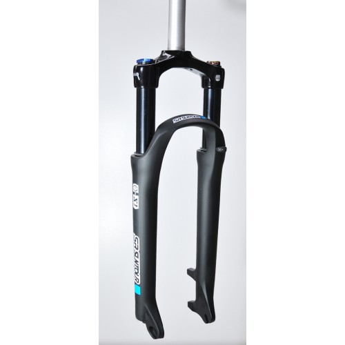 SF22-X1-7-LO-C-M - X1 (XCR) LO 27,5" skok 100mm, 1-1/8"25cm AHEAD dysk, sprężyna, blok. na goleni, oś 9mm, mat