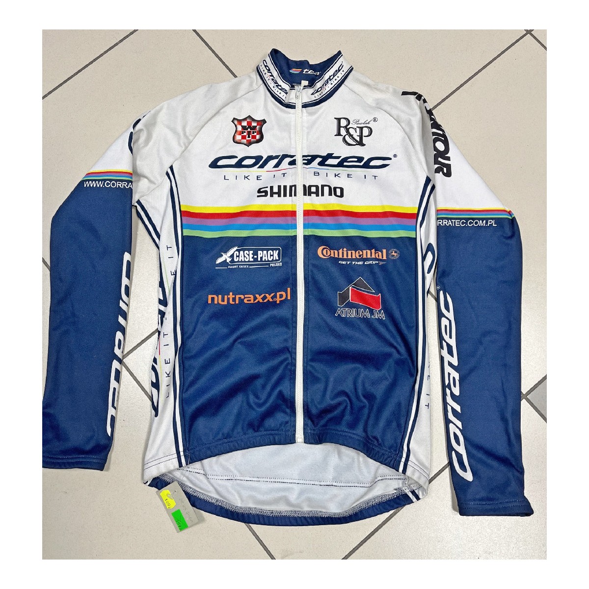 ODZ_CORR_BLUZA-TEAM - Bluza kolarska Corratec, zamek kostkowy, długi rękaw