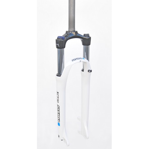 SF9-XCT9-H-D-W - XCT 29" skok 100mm 1-1/8" 25cm AHEAD, blokada na goleni, dysk, sprężyna, biały