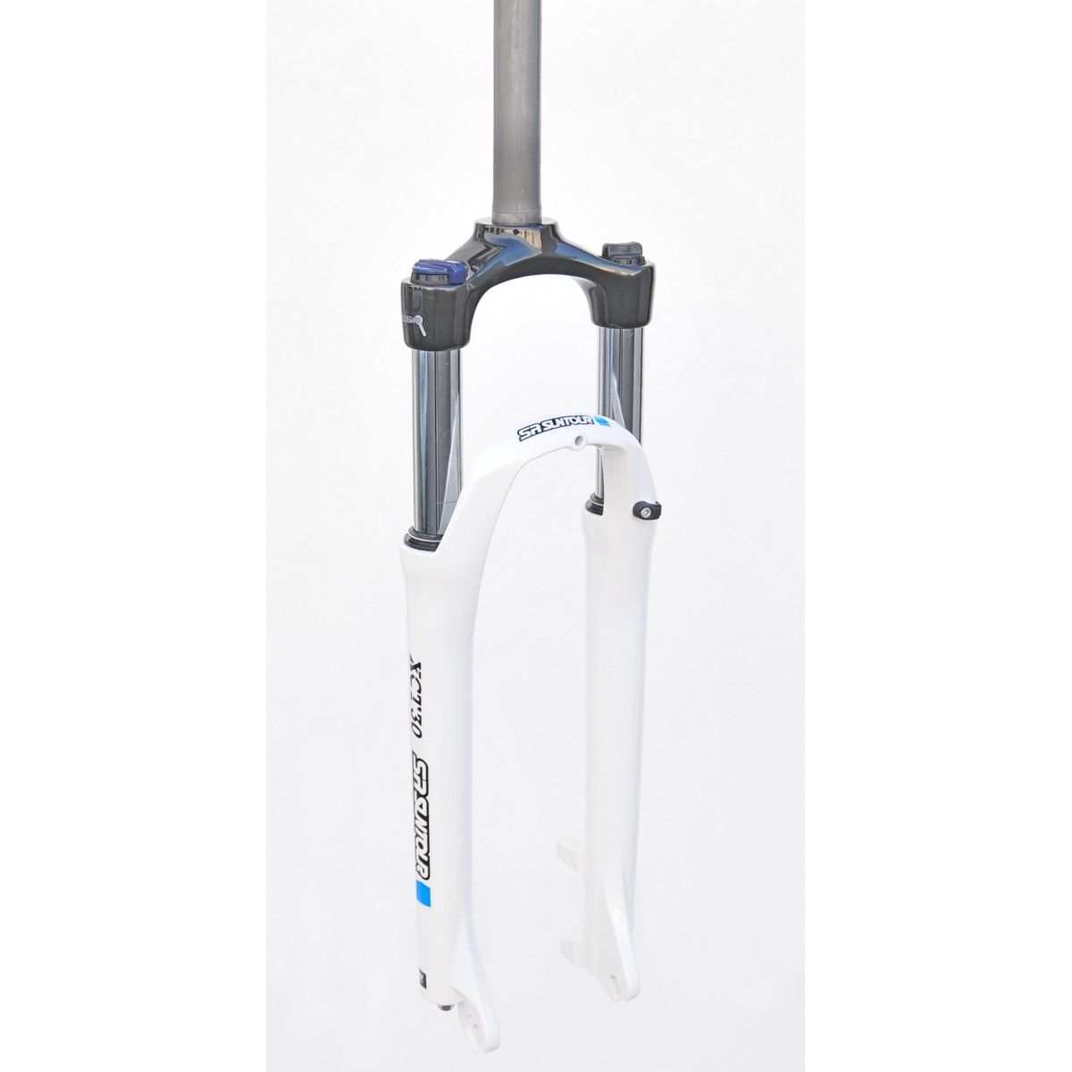 SF9-XCT9-H-D-W - XCT 29" skok 100mm 1-1/8" 25cm AHEAD, blokada na goleni, dysk, sprężyna, biały