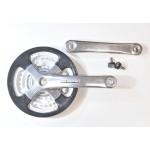 CW3-NEX-T102-L-OS - Mechanizm korbowy NEX 42/34/24 x 175mm,na kwadrat,SREBRNY z czarną osłoną