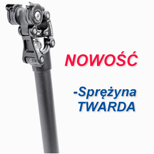 SRSP25-NCX-B316-L35-H - Wspornik siodła SUNTOUR NCX alu.31.6x350mm, sprężyna twarda, czarny