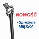 SRSP12-NCX-B272-L35-S - Wspornik siodła SUNTOUR NCX alu.27.2x350mm, sprężyna miękka, czarny