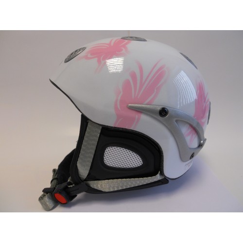 MS-131 - Kask narciarski MINI SNOW biało-różowy