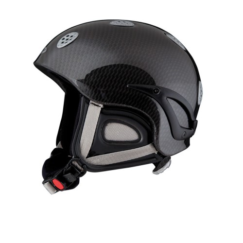 MS-991 - Kask narciarski MINI SNOW czarny karbon
