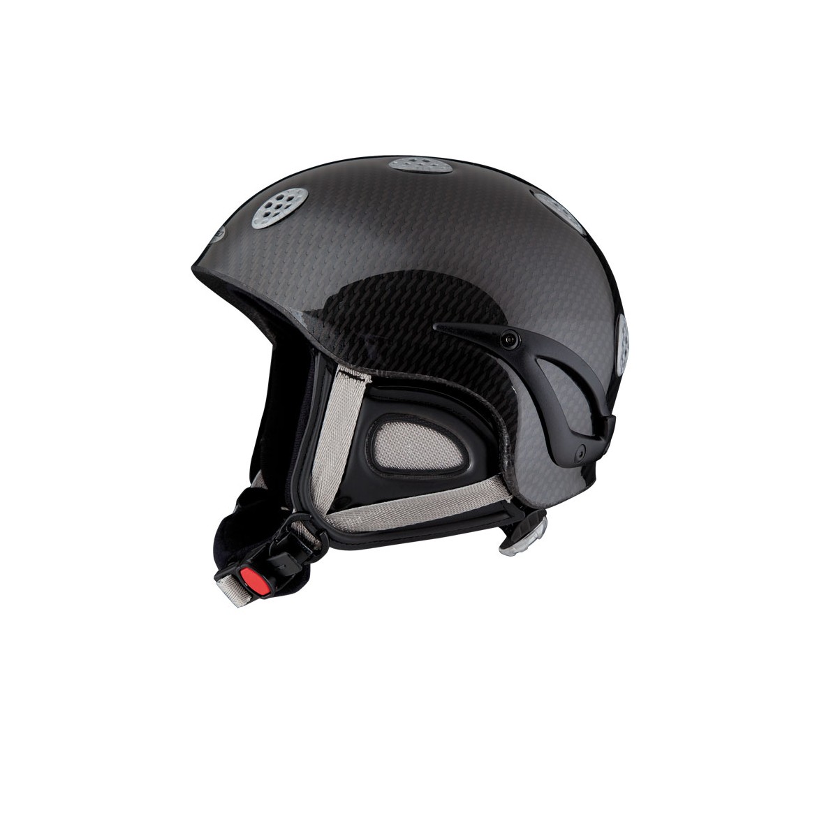 MS-991 - Kask narciarski MINI SNOW czarny karbon
