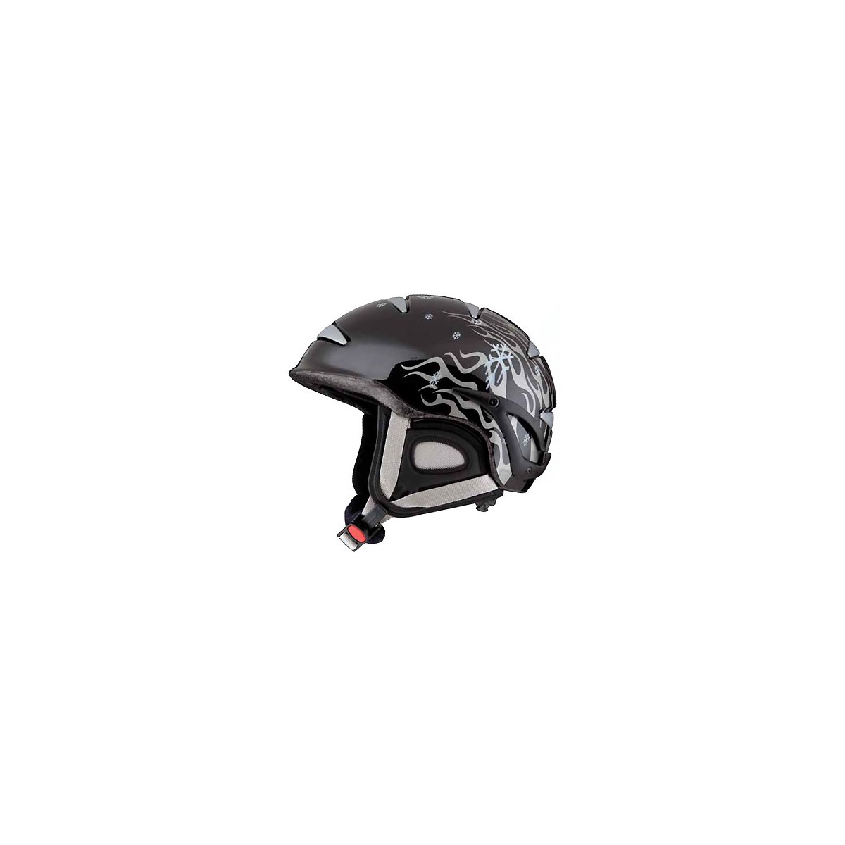 SW-951 - Kask narciarski SKATTO WINTER czarny płomień