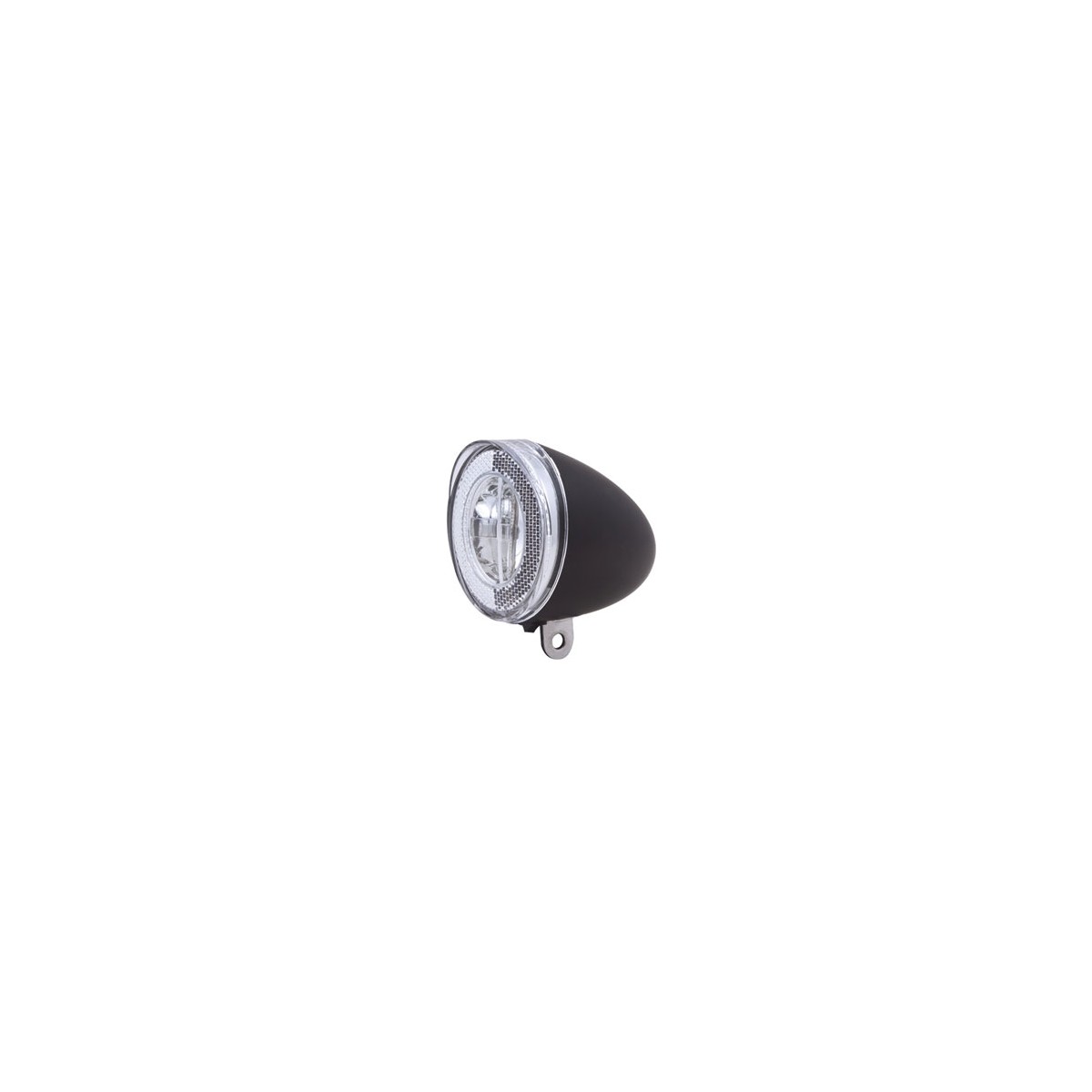 H070308 - Lampa Spaninga przód SWINGO czarna,dynamo, bez uchwytu
