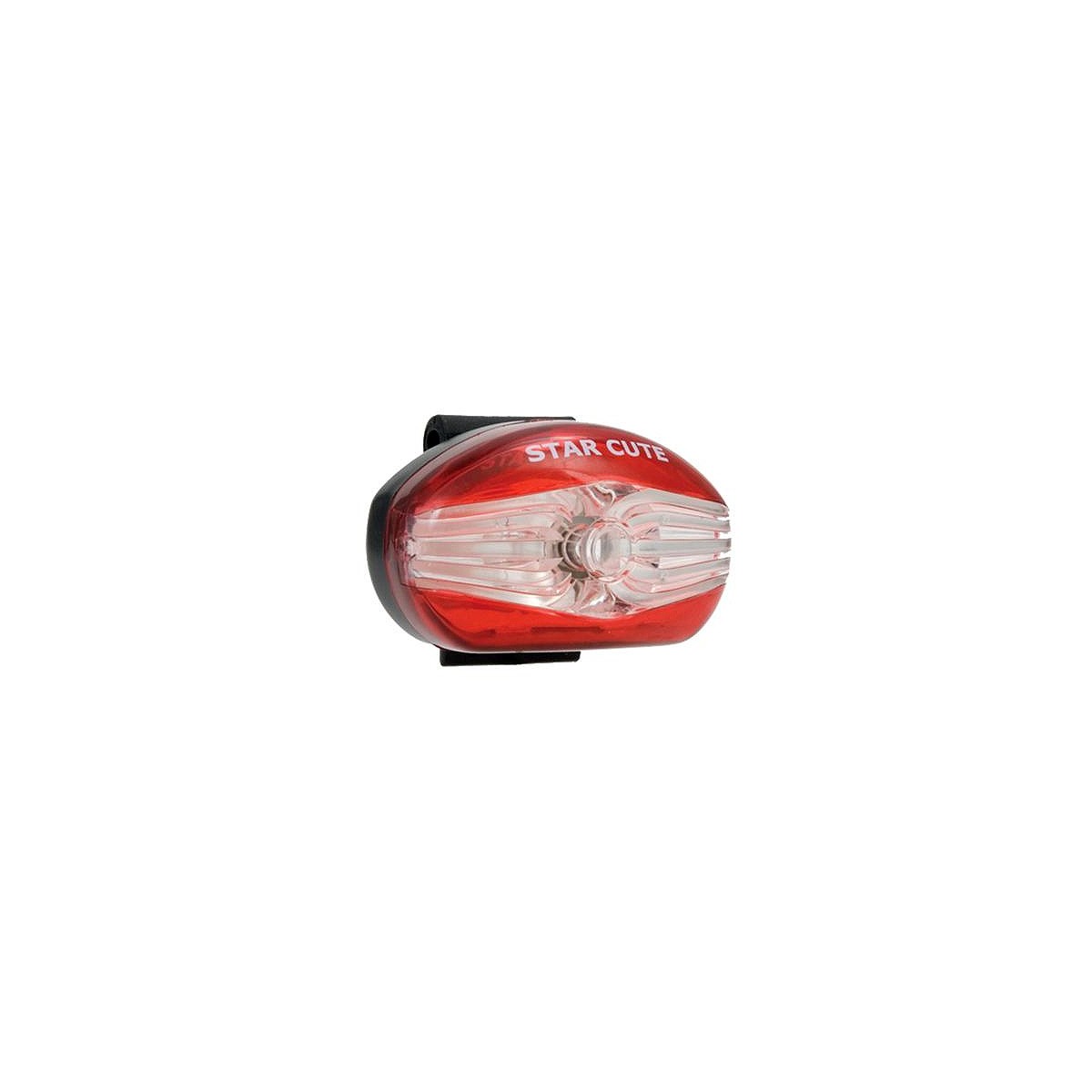 999002 - Lampa Spaninga tył STAR CUT na rurę podsiodłową,z bateriami